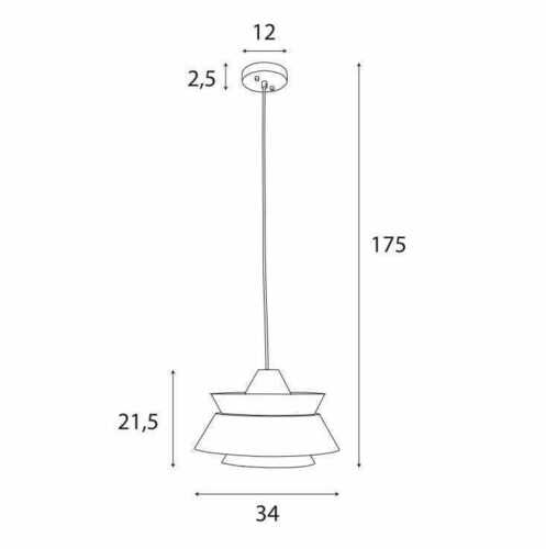Skontrolujte Závesné svietidlo Max Light Kioto P0549 drevo kov 1x60W 34 cm
