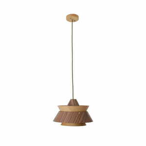 Závesné svietidlo Max Light Kioto P0549 drevo kov 1x60W 34 cm small 0