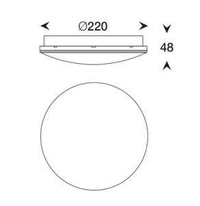 Plafond Bellatrix LED 4000K IP65 biela small 1
