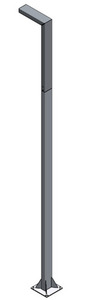 Vonkajšie pólové svetlo NORLYS Asker Pro LED 19,9 W 3000K hliník 5200GR small 0
