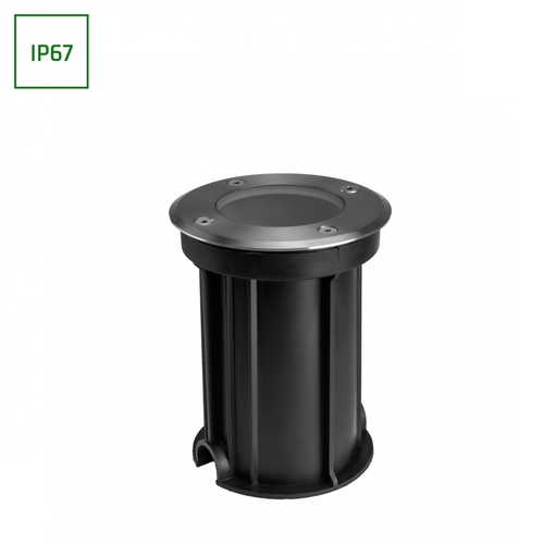 Skontrolujte Lucca Connect Gu10 250 V Ip67 Fi110x140 Grey Okrúhla zem, stropná, priečna