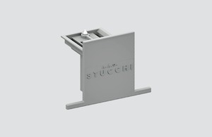 STUCCHI 9004-R/G uzáver koľajnice do zapustenej lišty sivá small 0