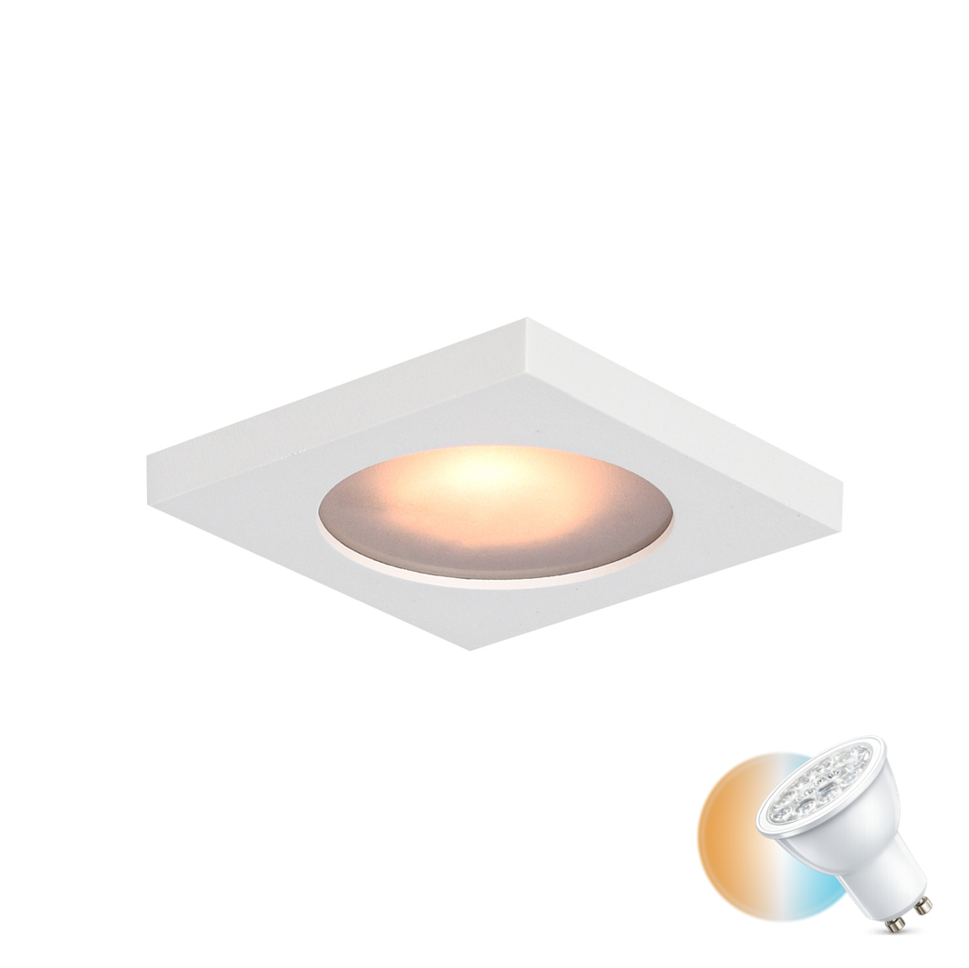 Zapustené svietidlo Italux Antar GU10 biele IP44 DL-26385S-GU10-WH