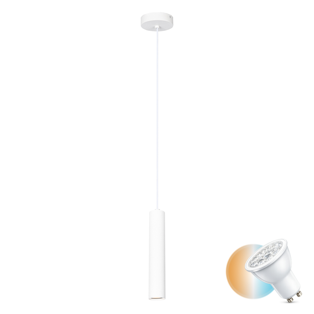 Pendul Italux Lopus alb GU10 aluminiu oțel PND-48930-1-WH