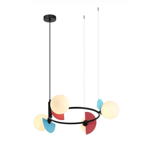 Skontrolujte Závesné svietidlo Italux Nauti 4x G9 modré sklo 62 cm PND-37482-4R-MLTI