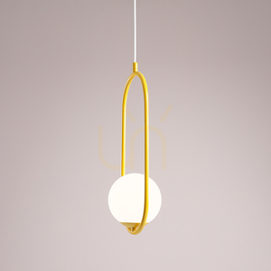 Závesné svietidlo Aldex Riva horčicový kov opálové sklo 14 cm 1086G14 small 1