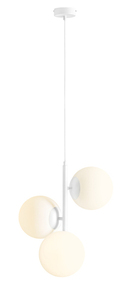 Závesné svietidlo Aldex Fin 3 M biele, 3 sklenené gule 20 cm, 1120E_M small 0