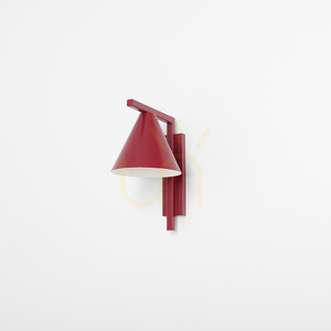Kovové nástenné svietidlo Aldex Form Red Wine, bordové, 16 cm, 1108C15 small 1