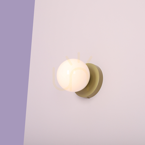 Skontrolujte Nástenné svietidlo Aldex Ball II Pistachio pistáciové, mliečne sklo E14 15 cm 1126C12_S