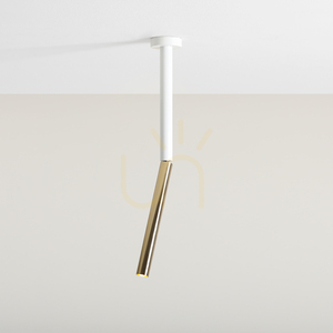 Stropné svietidlo Aldex Stick White S biele so zlatým detailom 42 cm G9 1067PL_G_S small 1