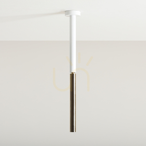 Stropné svietidlo Aldex Stick White S biele so zlatým detailom 42 cm G9 1067PL_G_S small 2