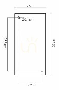 Vonkajšie nástenné svietidlo SU-MA Porto čierne E27 60W IP65 M1976 small 3