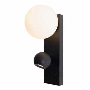 Nástenné svietidlo Max Light Atom W0351 čierne 10W 2x LED 28 cm small 1