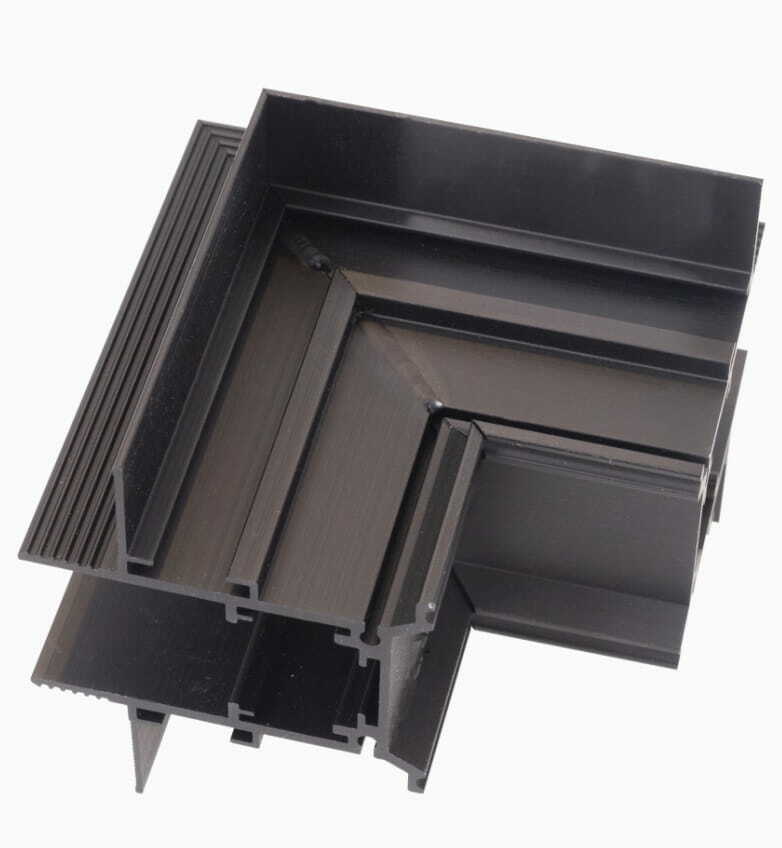 Suport unghiular magnetic tavan Max Light MAX MT0009 negru pentru șine MT0006 MT0007