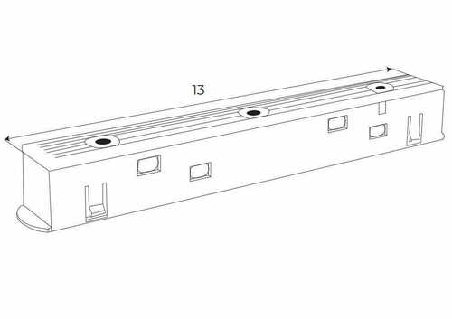 Skontrolujte Pevný vypínač medzi dvoma lištami Max Light MAX Magnetic MA0002 čierny