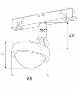 Magnetické lištové svietidlo Max Light MAX M0018Z čierne Zigbee 8W 2700-5000K small 3
