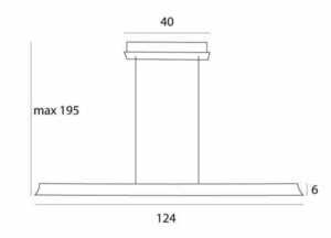 Závesné svietidlo JO-JO Simple, čierno-sivé, LED, 124 cm, Max Light P0595 small 2