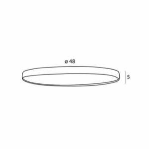 Plafón Max Light VIK C0237 čierno-zlatý LED 45W 48 cm small 2