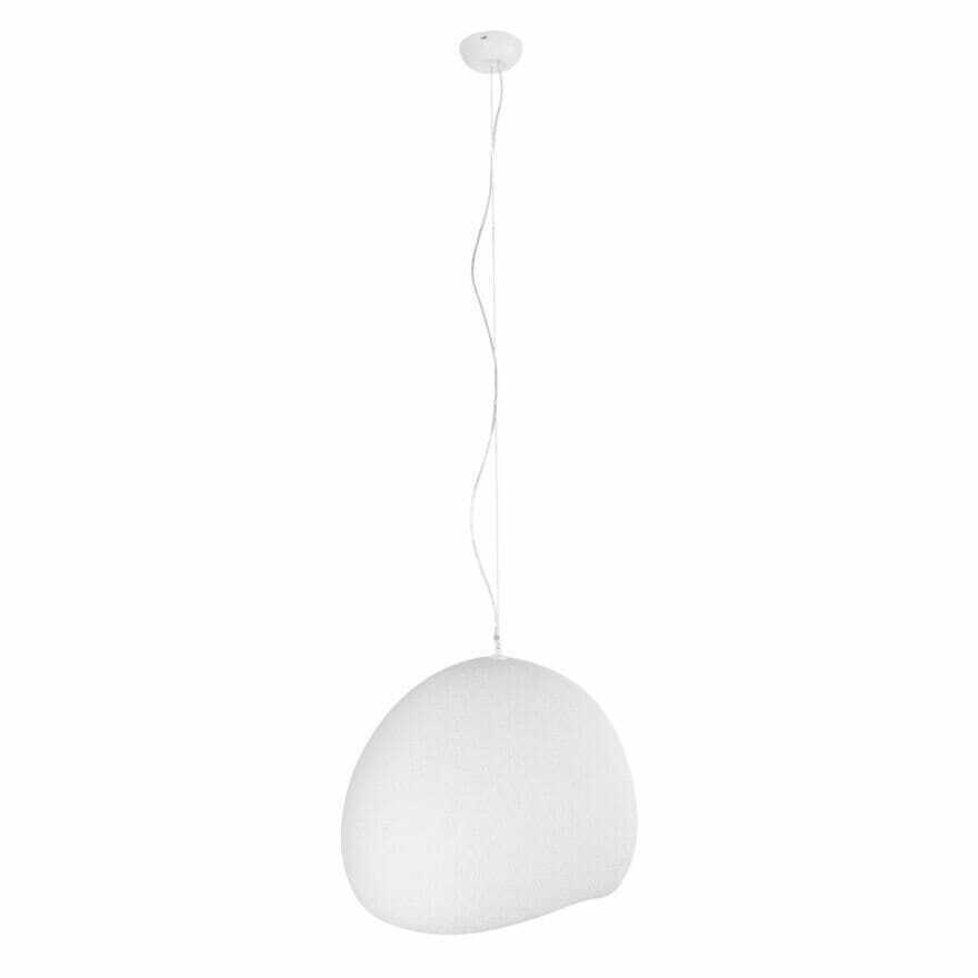 Závesné svietidlo Max Light Pierre P0533 biele 48 cm 15W živica