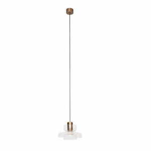 Závesné svietidlo Max Light Signature C P0532 zo staromosadze a číreho skla, LED 8 W, 22 cm small 0