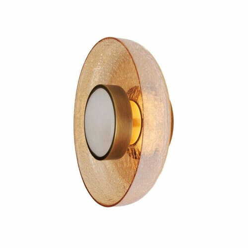Skontrolujte Nástenné svietidlo Max Light Signature W0352 mosadzné jantárové sklo 22 cm