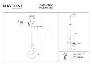 Závesné svietidlo BASIC FORM MOD521PL-01G3 Maytoni small 5