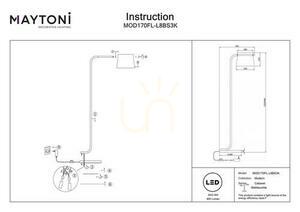 Stojacia lampa CABARET MOD170FL-L8BS3K Maytoni small 7
