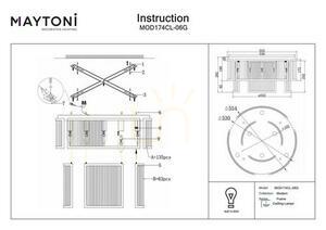 Plafond FRAME MOD174CL-06G Maytoni small 8