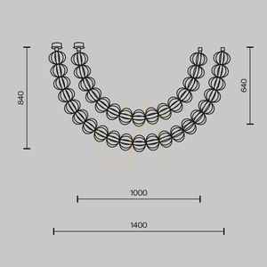 Závesné svietidlo GOLDEN CAGE MOD216PL-L42G3K Maytoni small 8