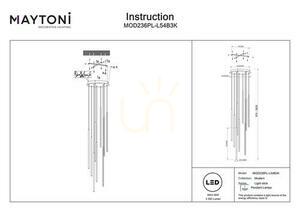 Závesné svietidlo LIGHT STICK MOD236PL-L54B3K Maytoni small 9