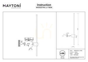 Nástenné svietidlo LIGHT STICK MOD237WL-L11B3K Maytoni small 4