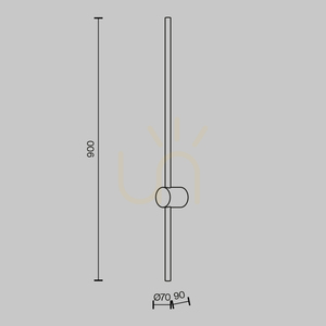 Nástenné svietidlo LIGHT STICK MOD237WL-L11B3K Maytoni small 6