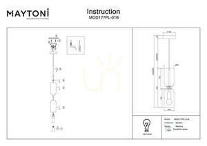 Závesné svietidlo MEMORY MOD177PL-01B Maytoni small 9
