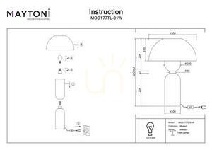 MEMORY MOD177TL-01W stolová lampa Maytoni small 9