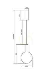 NEBULA MOD182PL-L4W3K závesné svietidlo Maytoni small 7