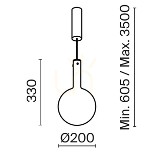 NEBULA MOD182PL-L4W3K závesné svietidlo Maytoni small 9