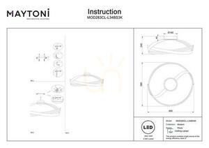 Mosadzné LED stropné svietidlo Maytoni Plons MOD283CL-L34BS3K 34 W small 6