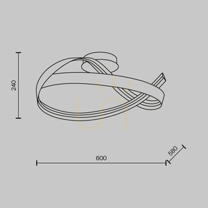 Mosadzné LED stropné svietidlo Maytoni Plons MOD283CL-L34BS3K 34 W small 7