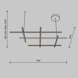 Závesné svietidlo RADIANCE MOD278PL-L86G3K Maytoni small 11