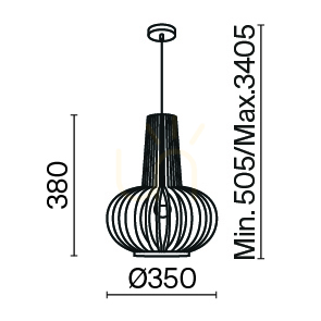 Závesné svietidlo ROOTS MOD193PL-01W1 Maytoni small 8