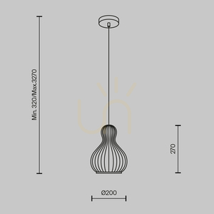 Závesné svietidlo ROOTS MOD192PL-01W Maytoni small 6