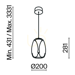 Závesné svietidlo SPLASH MOD282PL-L8G3K1 Maytoni small 8
