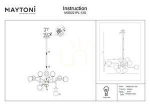 Luster ERICH MOD221PL-12G Maytoni small 3