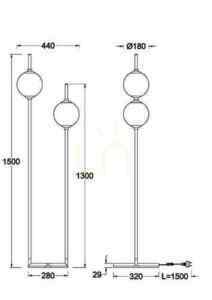 THE SIXTH SENSE stojacia lampa Z020FL-L12BS3K Maytoni small 8