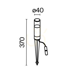 Záhradný stĺpik Maytoni Glide O437FL-01GF grafitový 37 cm G9 small 8