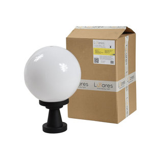 Luna Ball PLINTO 25 cm E27 LED stojaca záhradná lampa biela - UV small 0