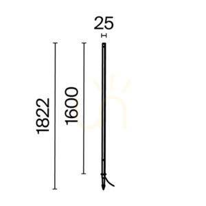 Záhradný LED stĺpik Maytoni Pole O440FL-L24GF3K, grafitový, 160 cm, 24 W, 3000 K small 9