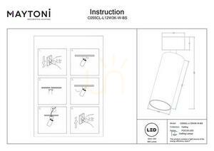 FOCUS LED Plafón C055CL-L12W3K-W-BS Maytoni small 7