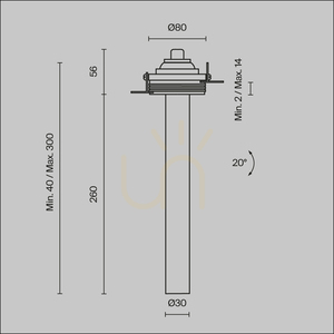 Zapustené svietidlo FOCUS T C140TRS-L300-7W3K-W Maytoni small 8