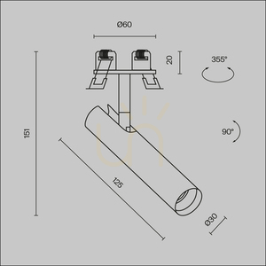 Zapustené svietidlo FOCUS T C141RS-L125-6W3K-W Maytoni small 10